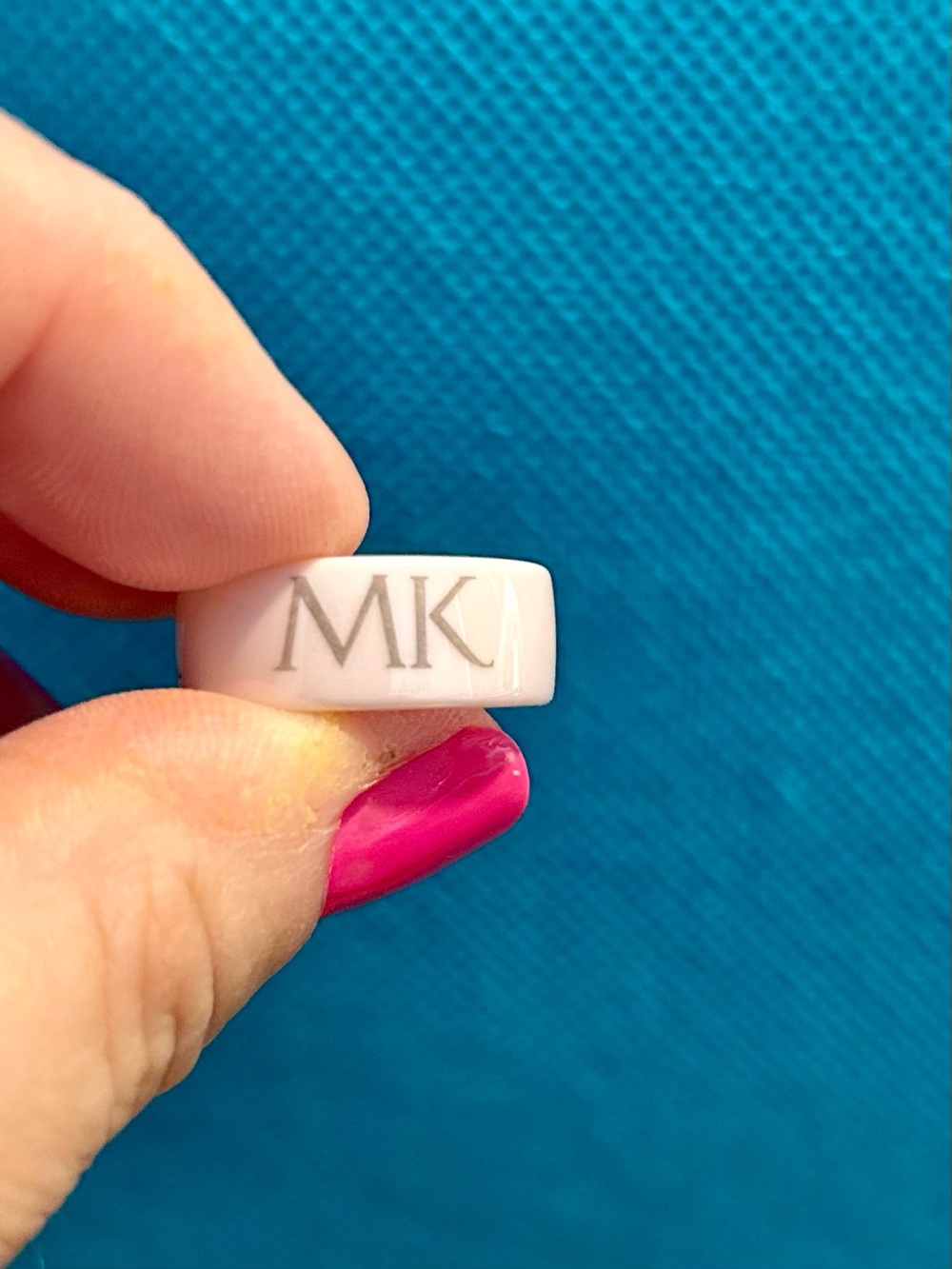 Mary Kay pale pink Resin Logo Ring with Pink Accent